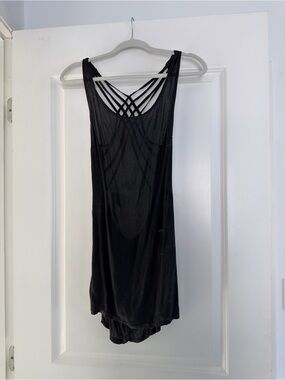 Brandy Melville Black Open Back Dress